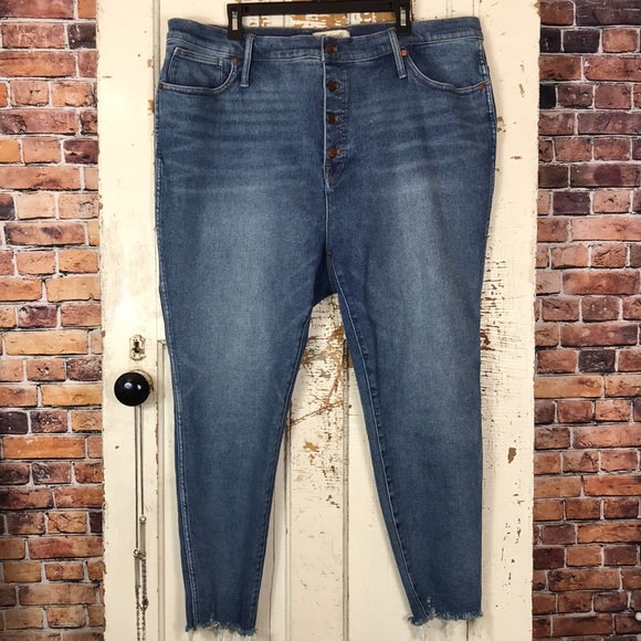 🍄 Madewell 10”High-Rise Skinny Cordova Jeans - Picture 2 of 12